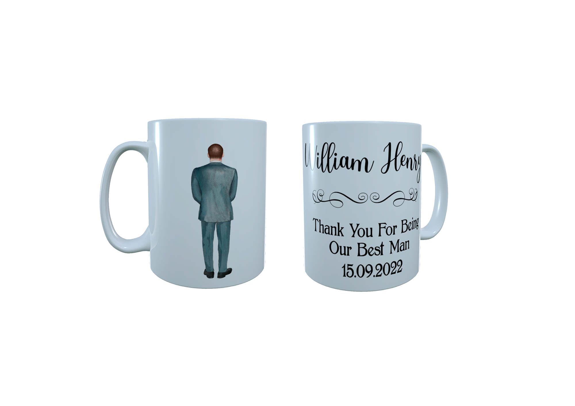 Best Man Personalised Ceramic Mug, Wedding Gift, Coffee Mug